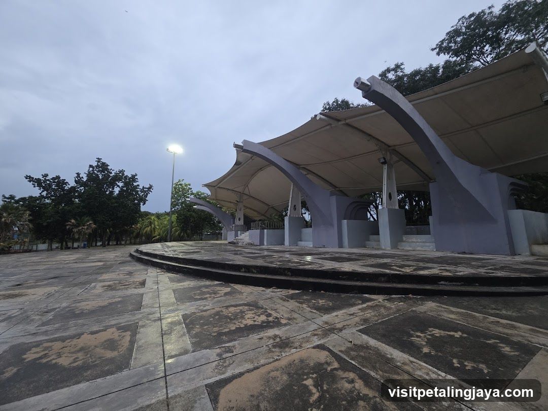 Outdoor Pavilion at Dusk