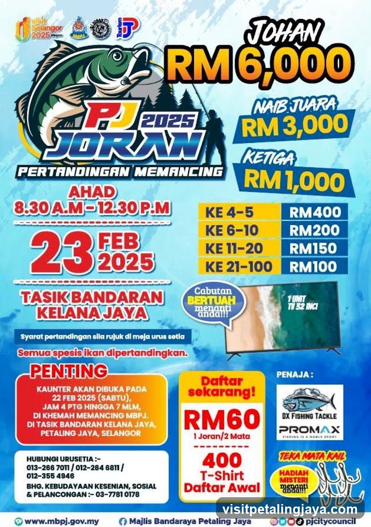PJ Joran 2025 Fishing Competition Flyer
