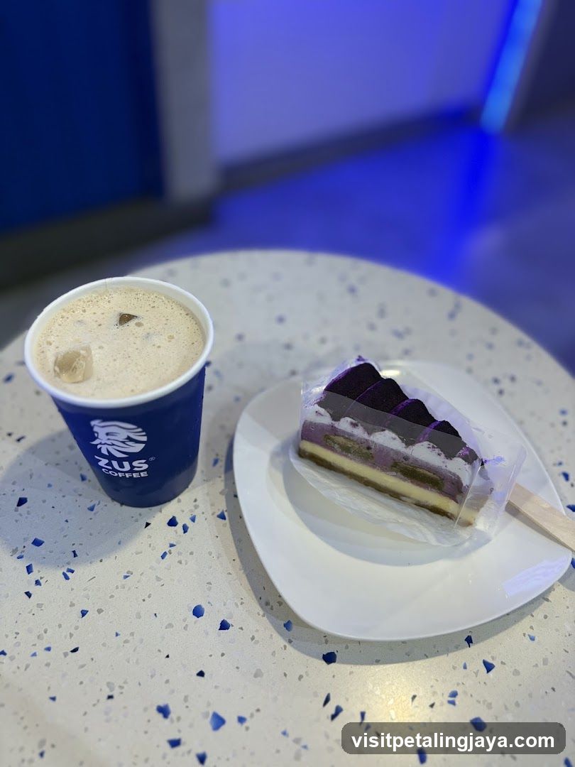 Coffee and Cake on a Table