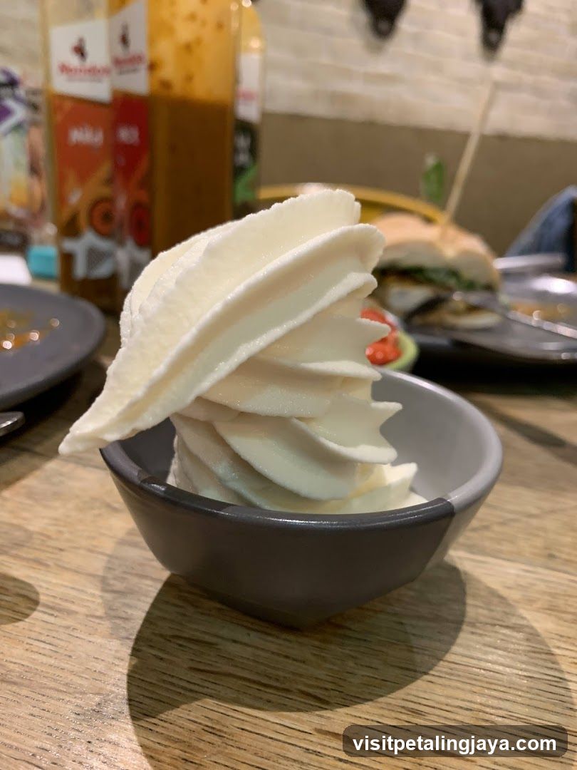 Soft-serve dessert in a bowl