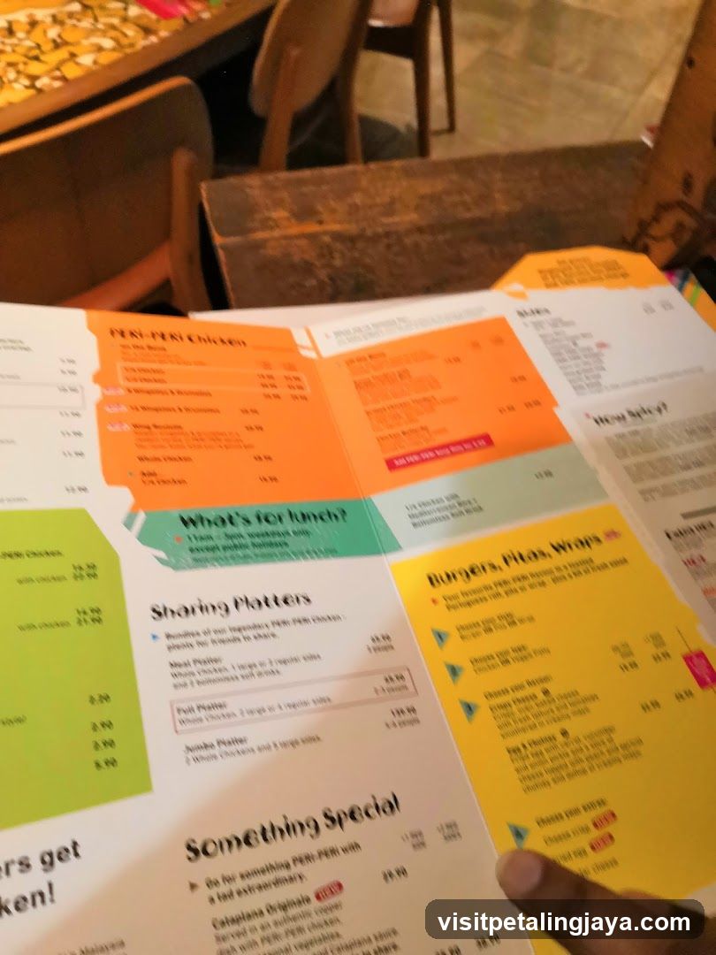 Pork & Peri-Peri Menu