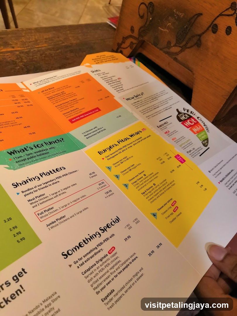 PERI-PEK Menu