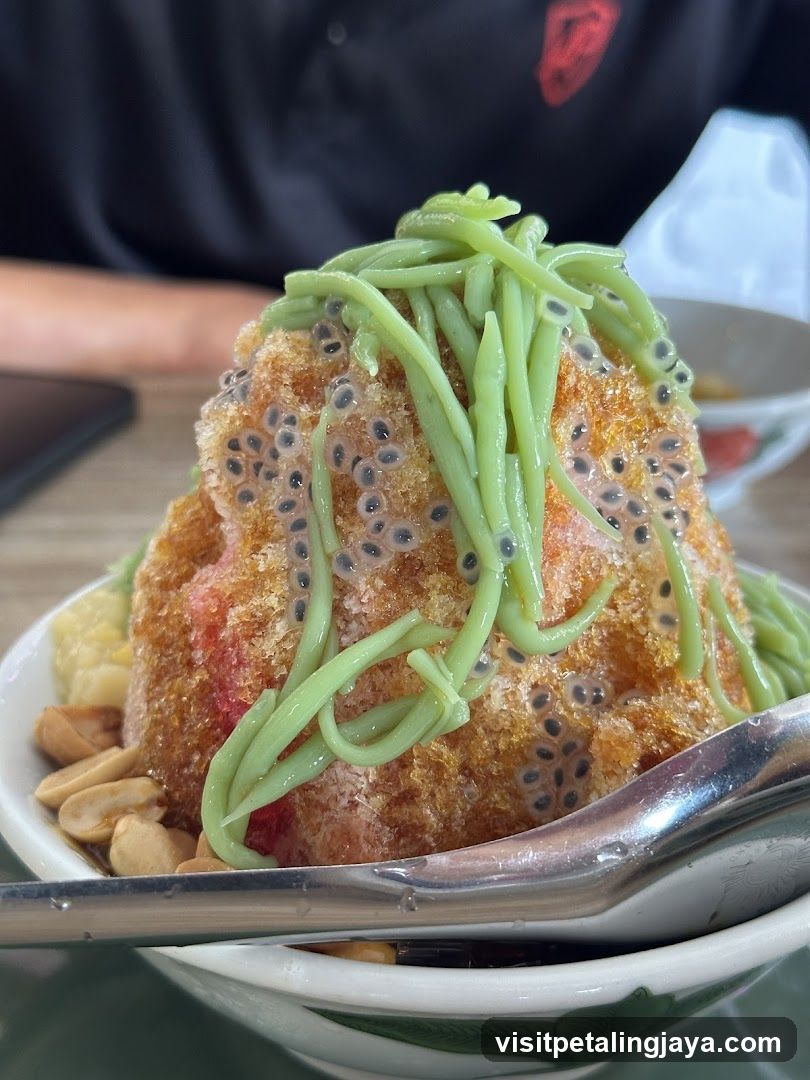 Dessert with Green Noodles and Chia Seeds
