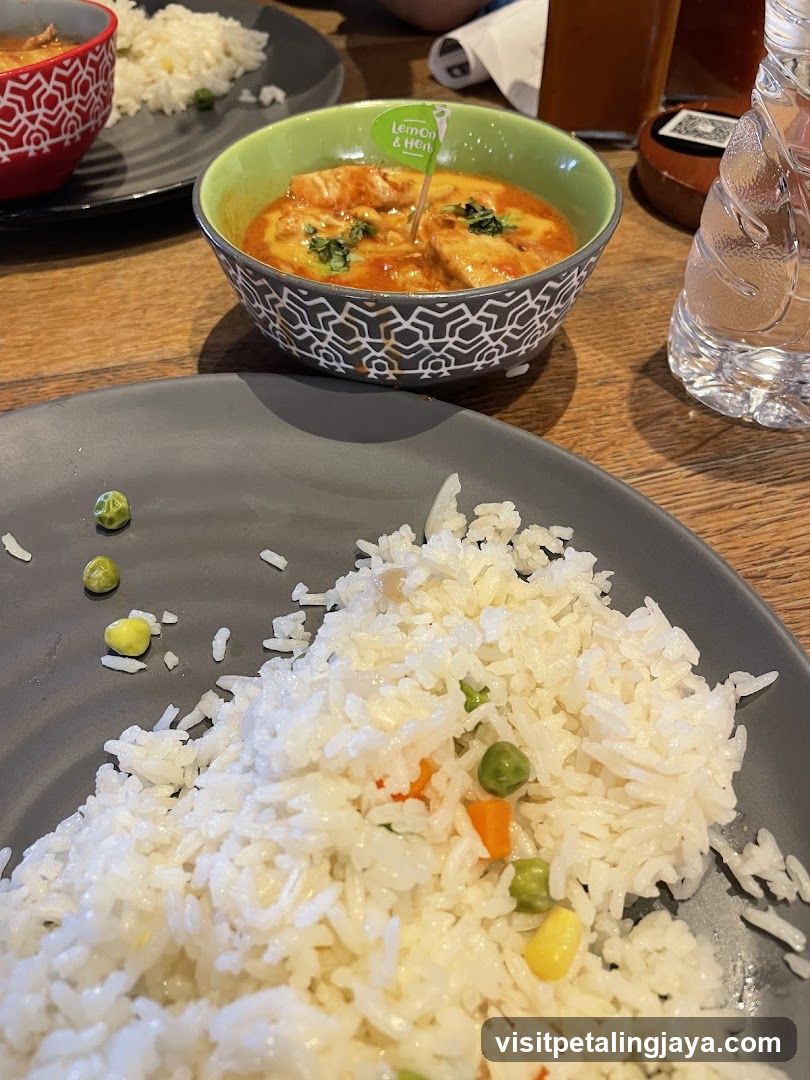 Dining Table with Curry and Rice