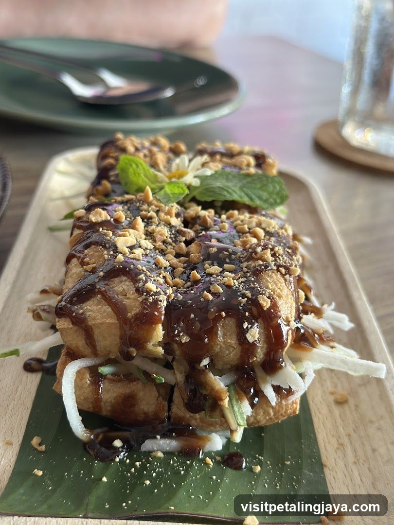 Tofu Salad with Peanut Crust