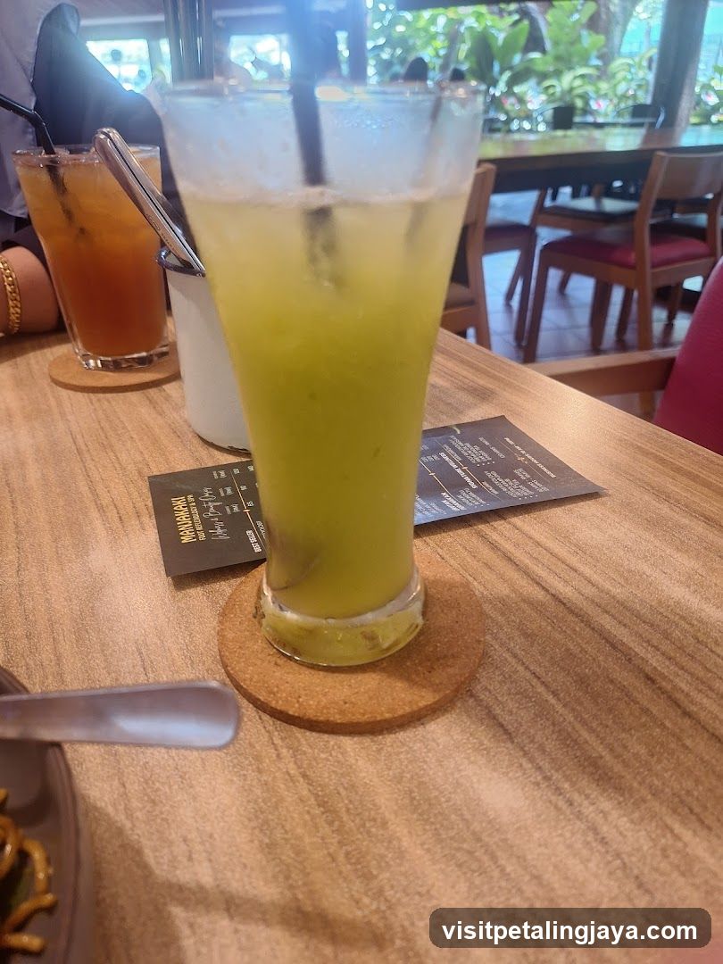 Beverages at a cafe table