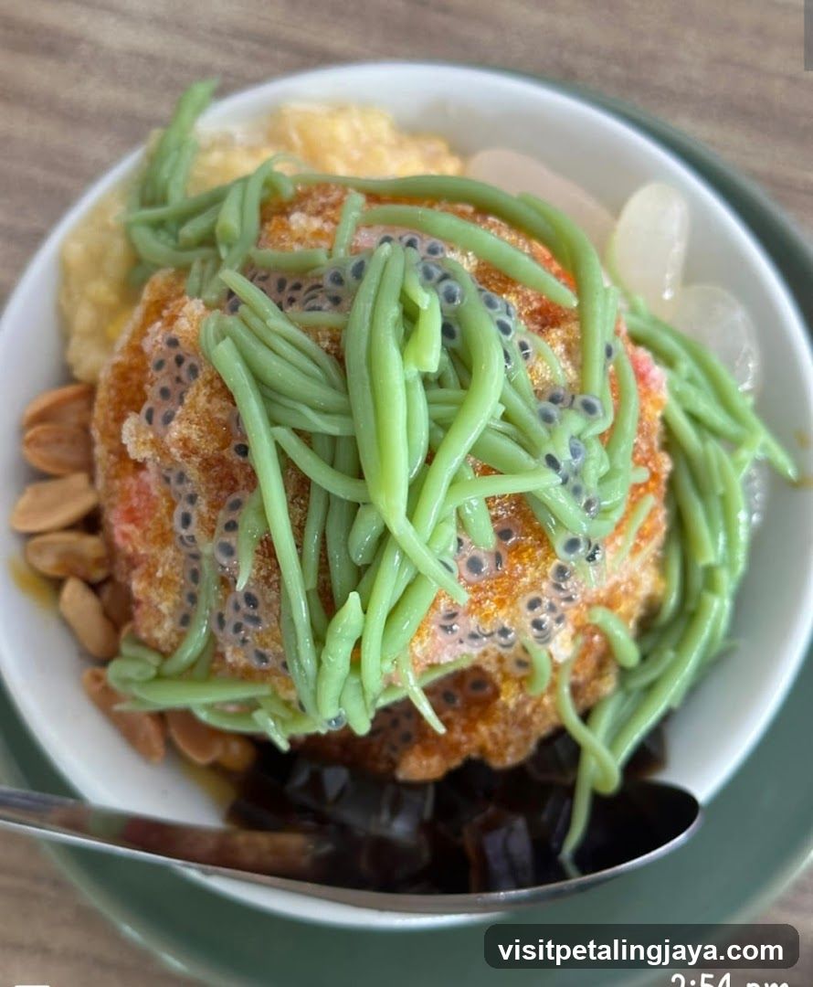Dessert Bowl with Green Vermicelli and Chia Seeds