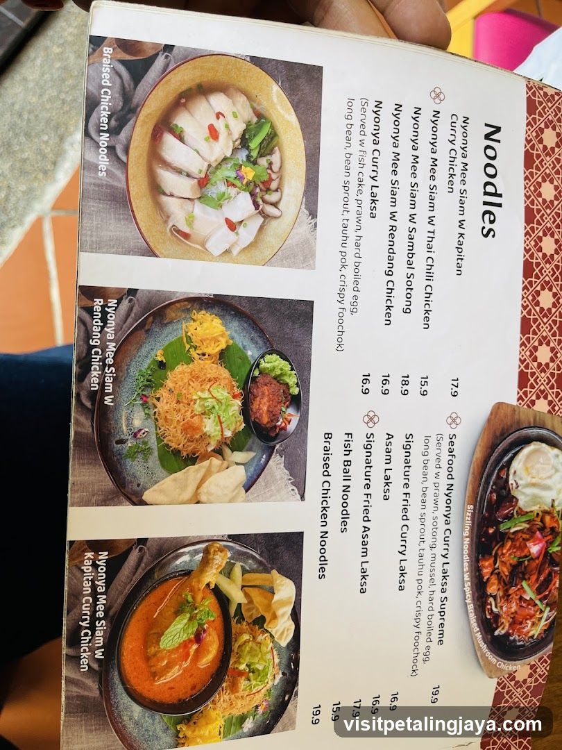 Noodles Menu Page