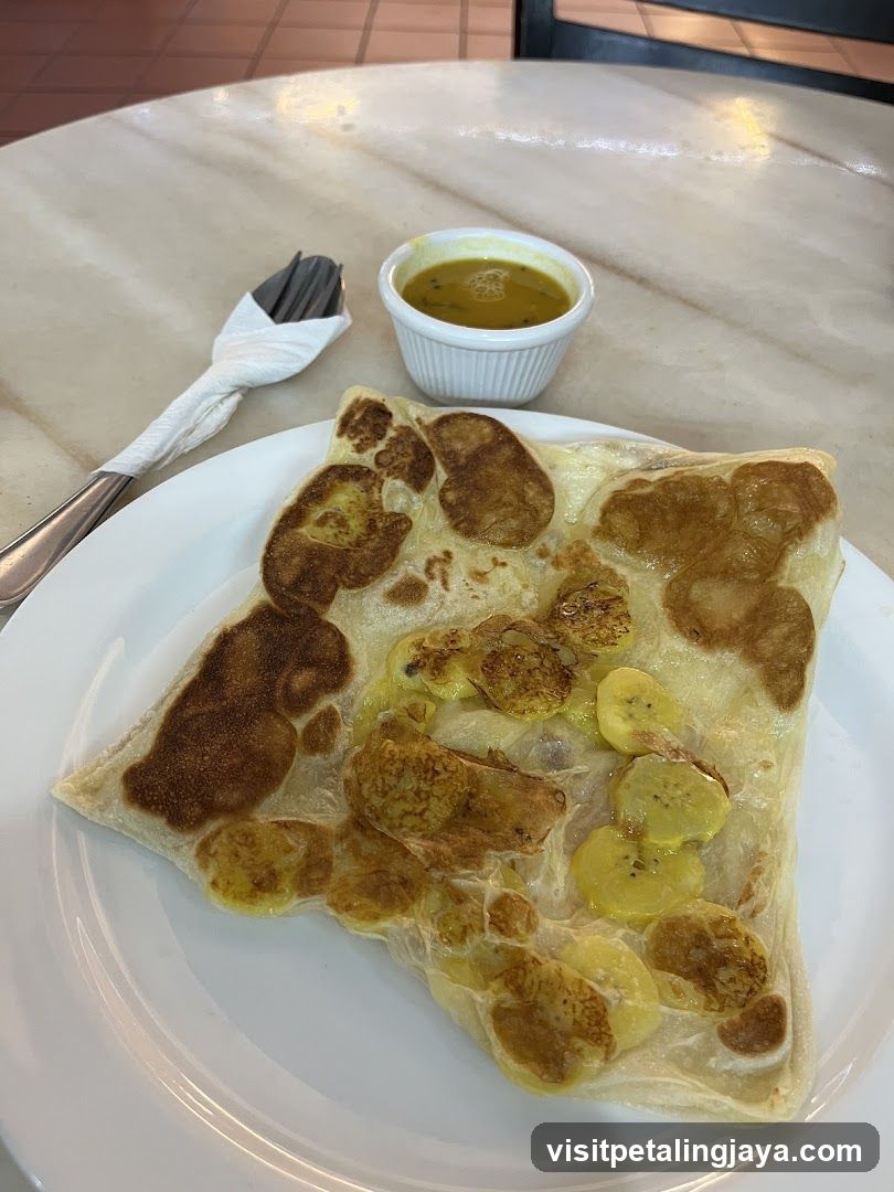 Banana Crepe with Curry Sauce