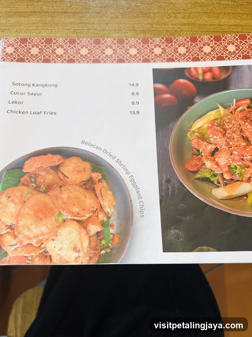 Indonesian Food Menu Page