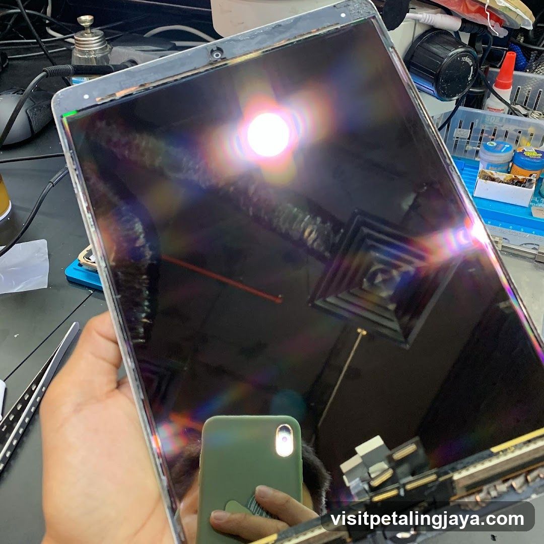 Disassembled Screen Panel in Workshop