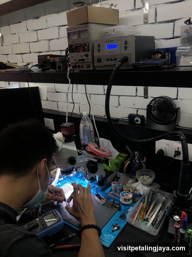 Electronics Repair Workshop Interior