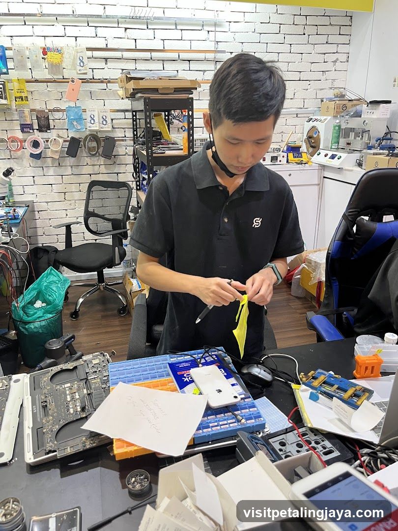 Electronics Repair Workshop Interior