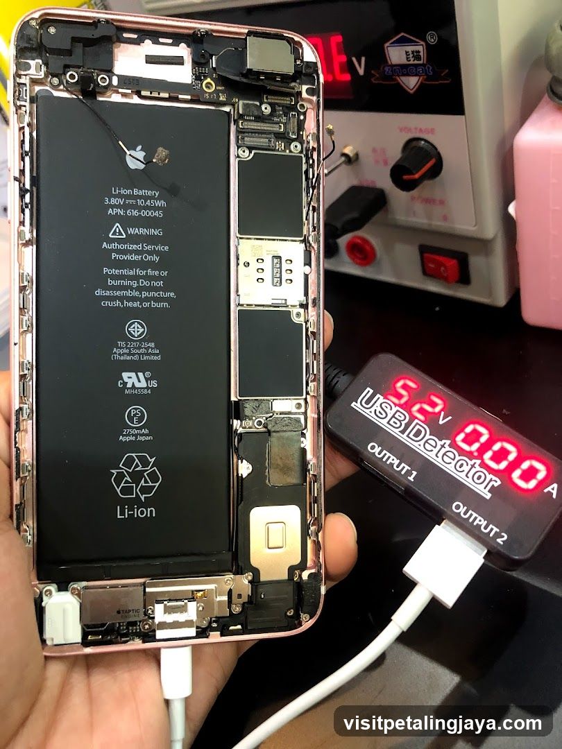 iPhone Battery Repair with USB Detector