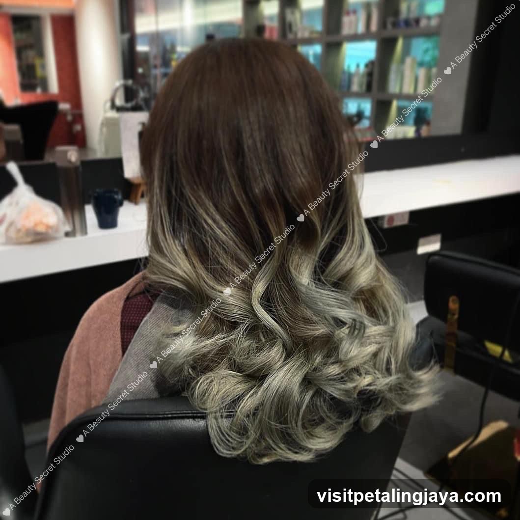 Salon Interior with Styled Hair