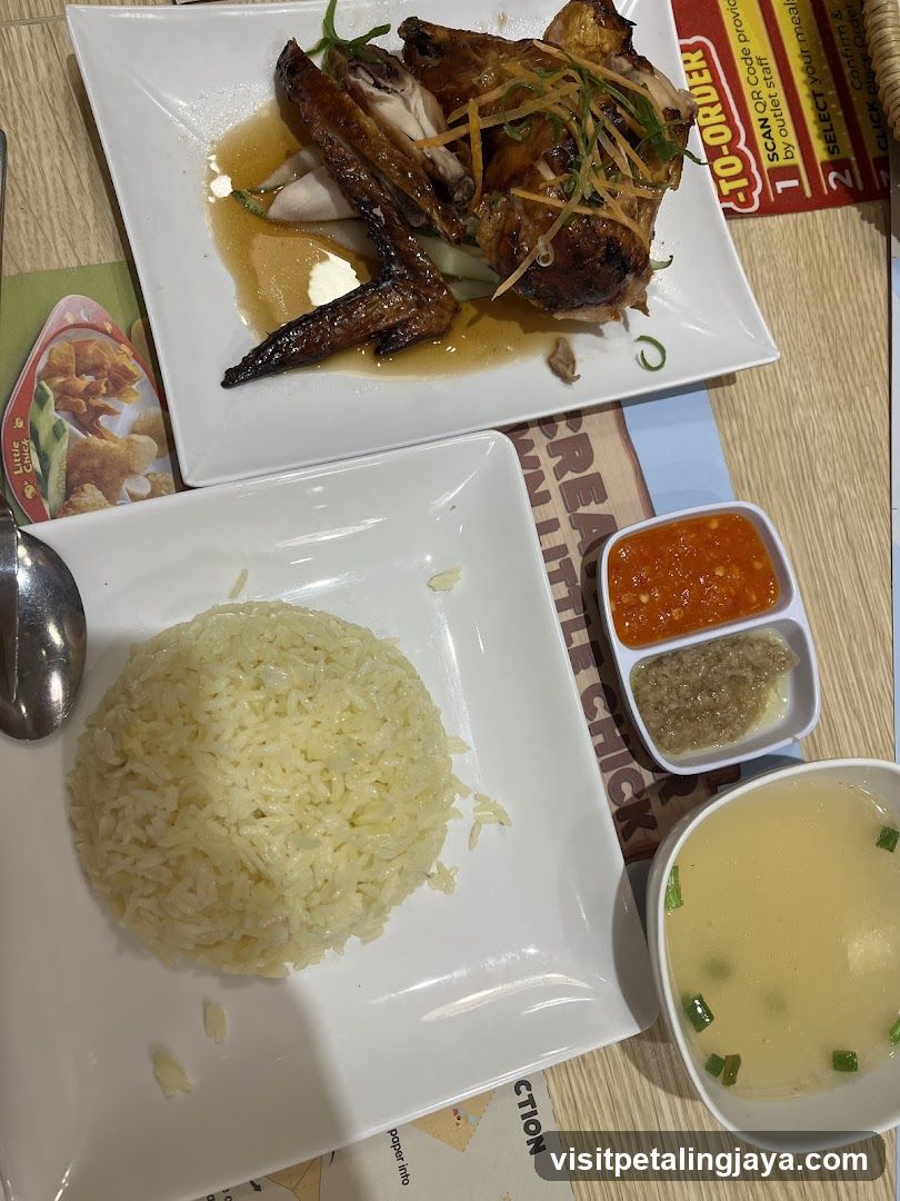 Hainanese Chicken Rice Meal