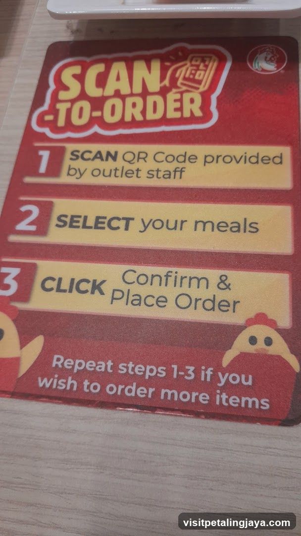 Scan-to-Order Card