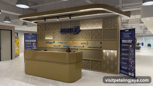 Reception Desk with Branding and Posters