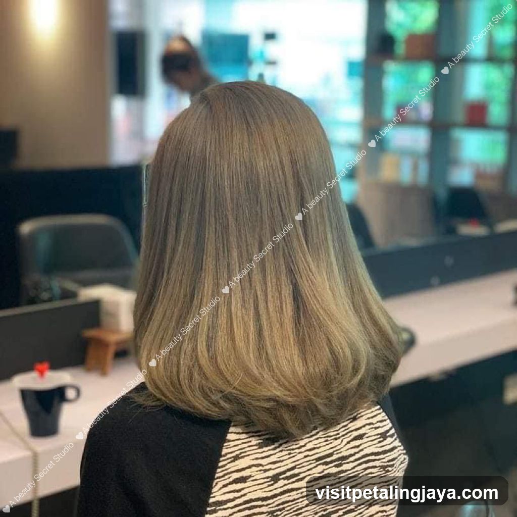 Salon Interior with Hair Styling