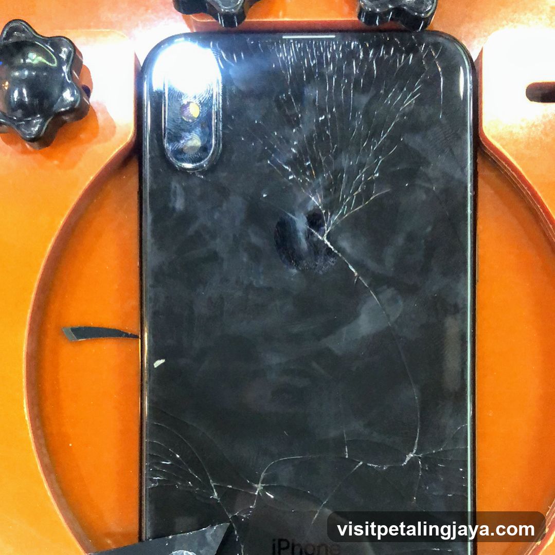 Cracked iPhone Back Cover