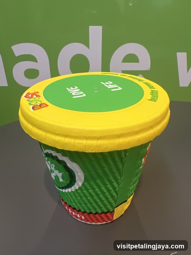 Green Cup Product Display