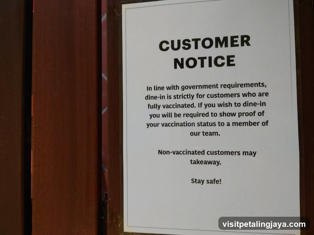 Customer Notice Sign