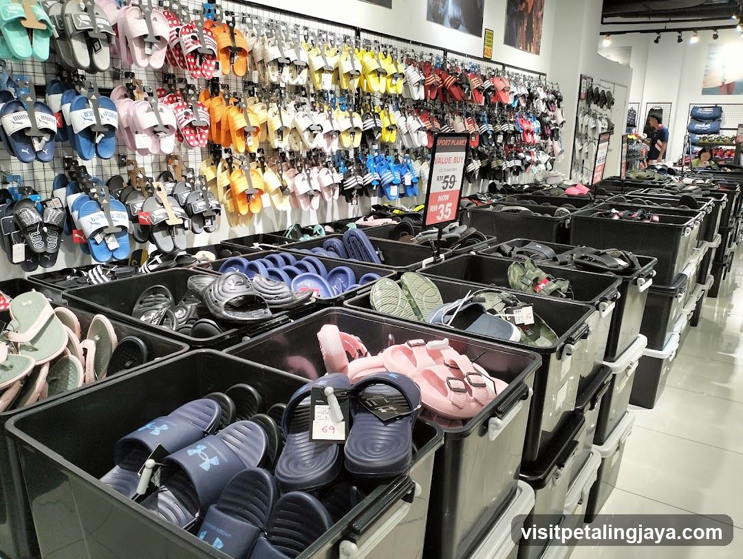 Slippers and Footwear Display