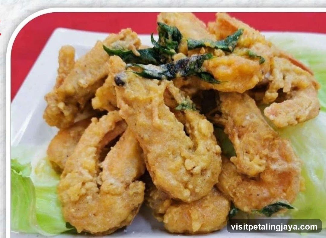Fried Food Dish with Greens