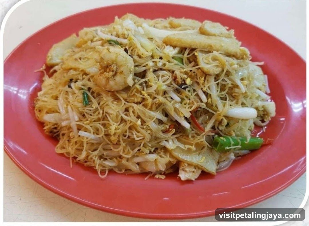 Fried Noodles with Shrimp and Tofu