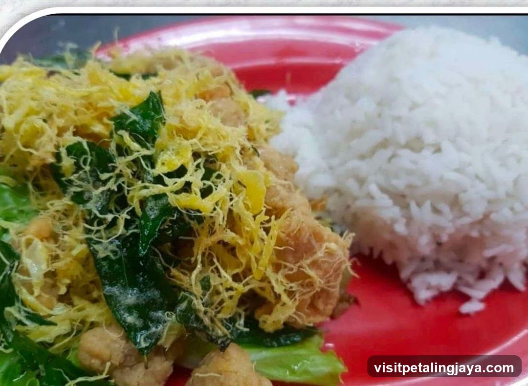 Plate of Fried Rice with Egg and Greens