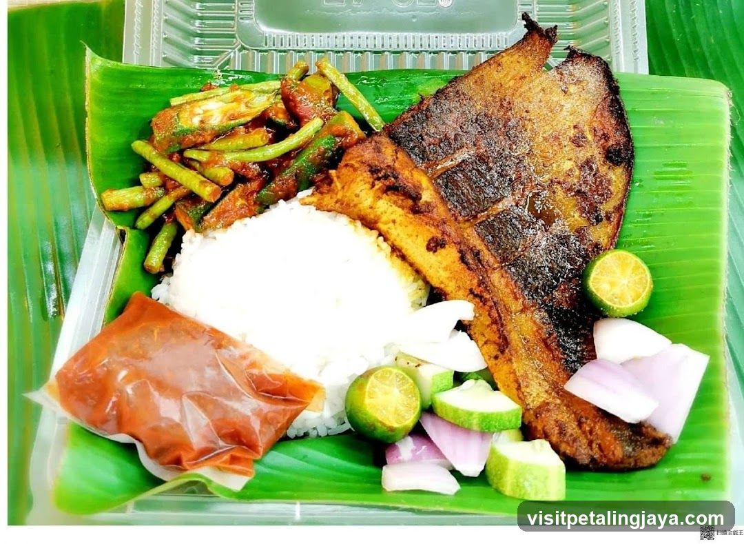 Grilled Fish Rice Meal
