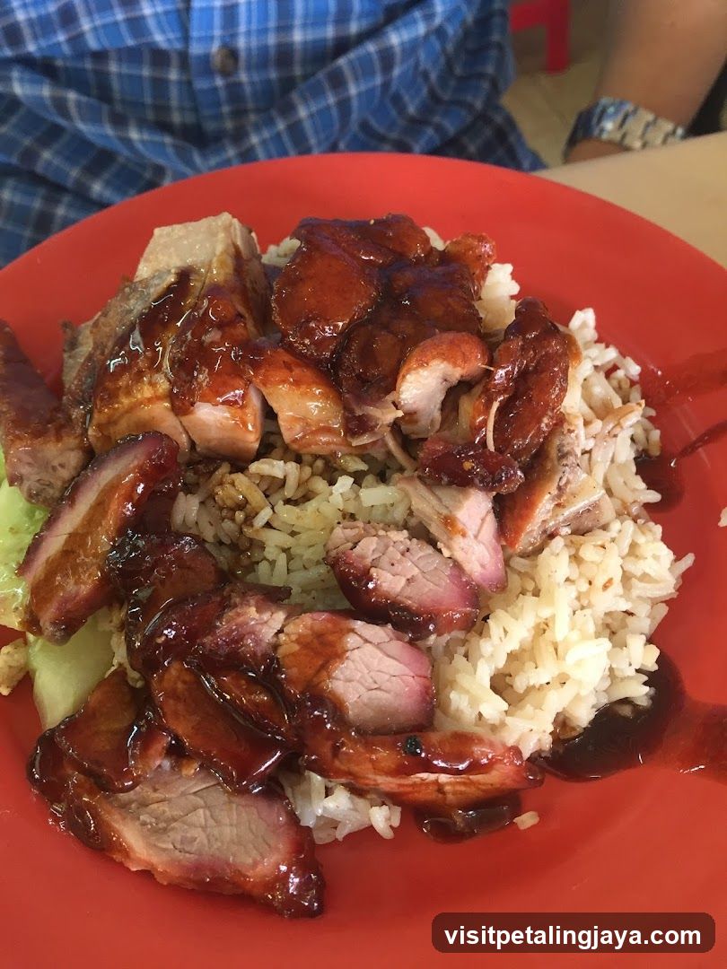 Roast Chicken Rice Plate