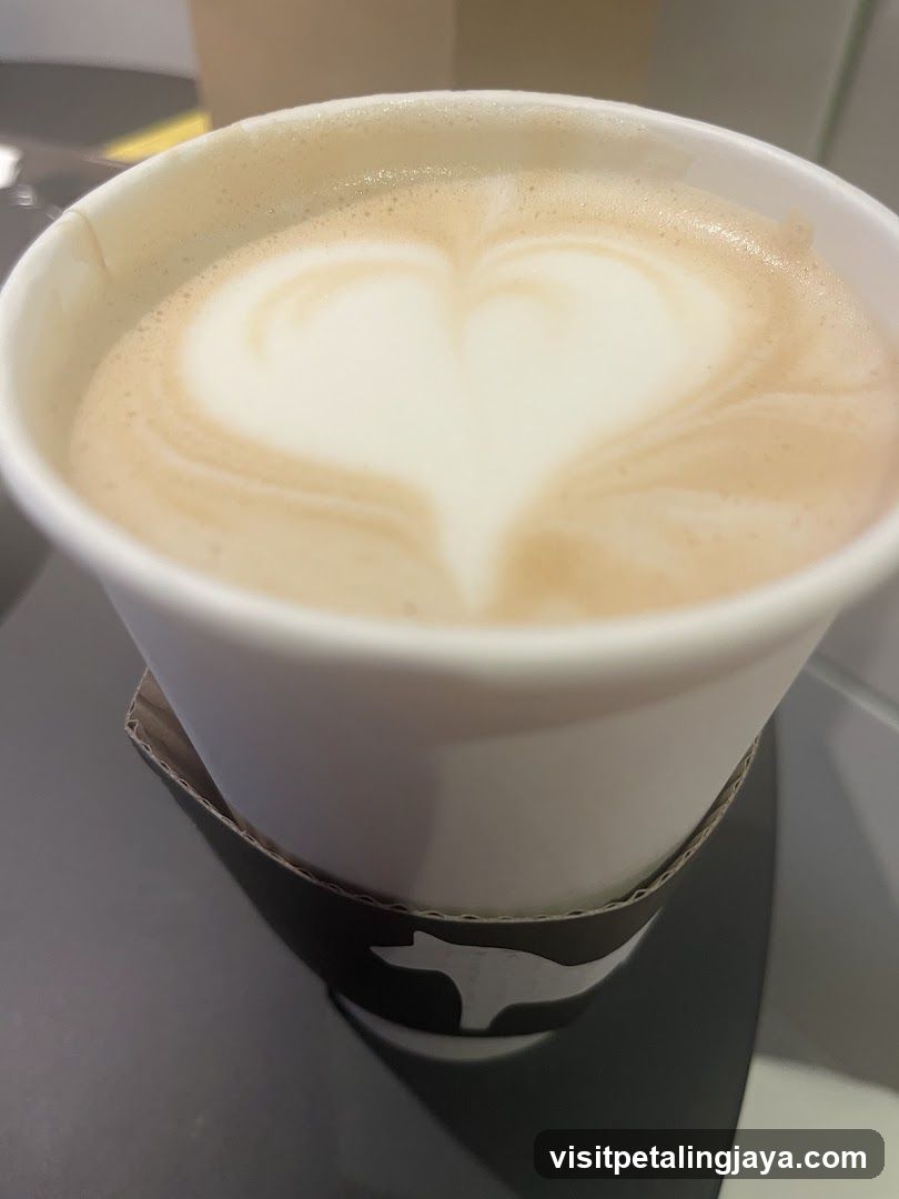Latte with Heart Art