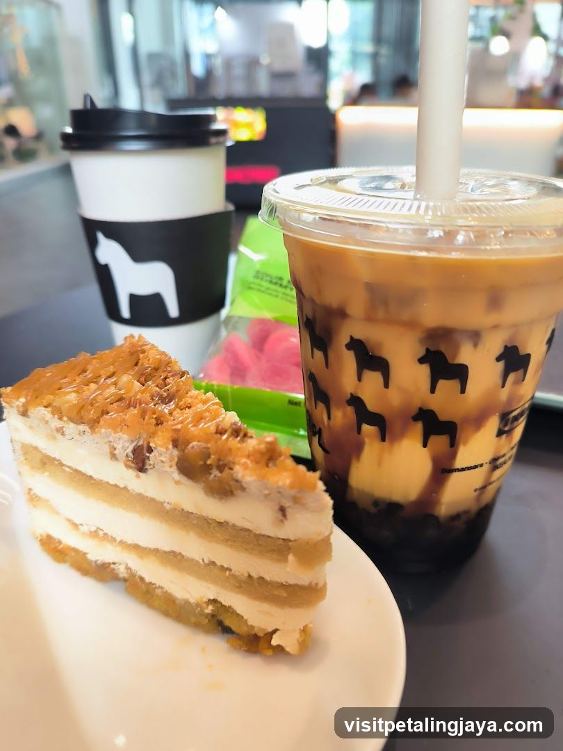 Dessert and Drink at Cafe