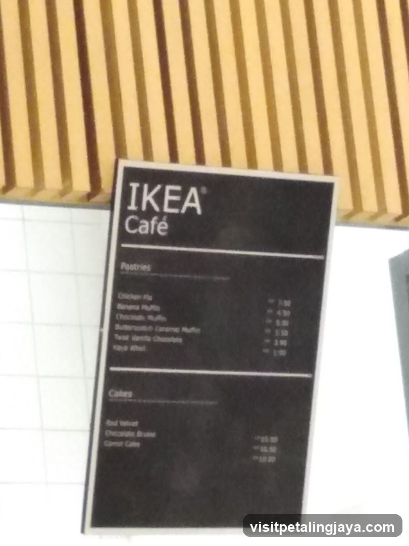 IKEA Café Menu Board