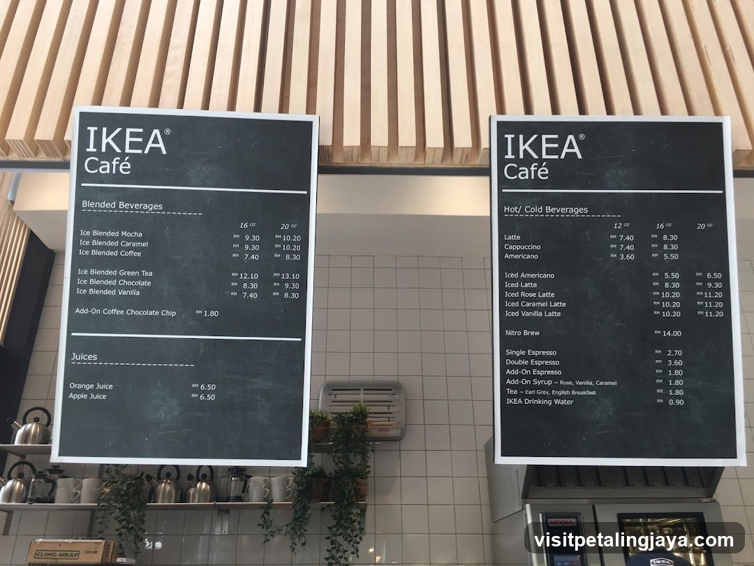 IKEA Café Menu Board