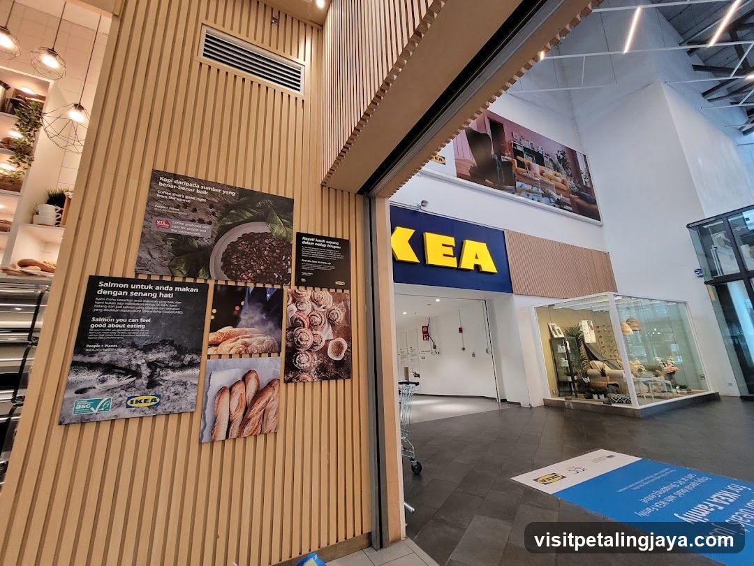 IKEA Store Interior View with Menu Boards