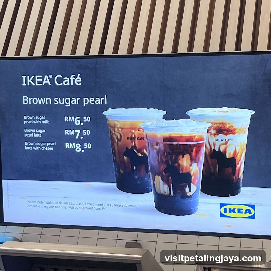 IKEA Café Brown Sugar Pearl Menu Board