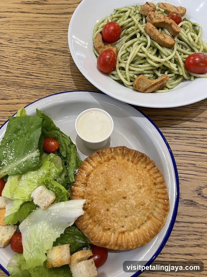 Pasta and Pie Meal