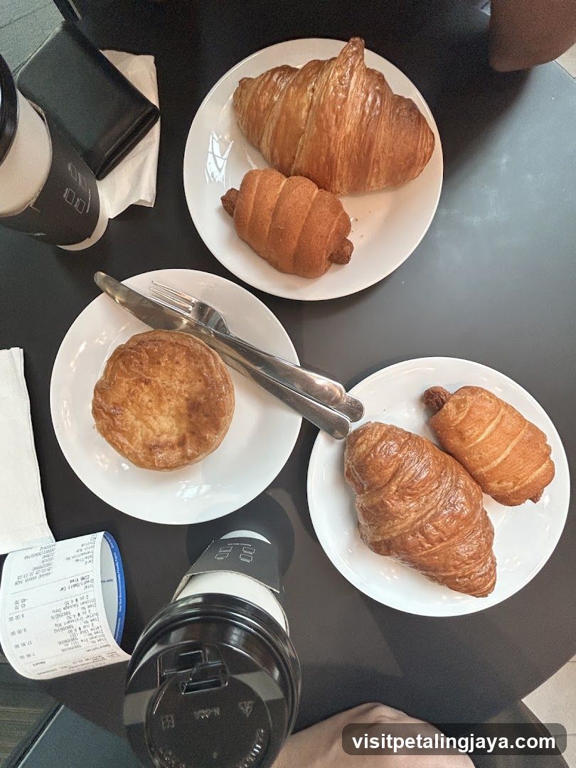 Croissant and Pastry Breakfast Spread