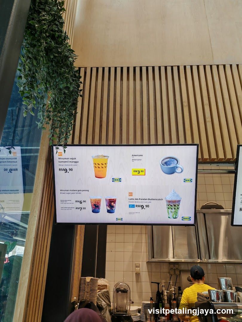 Beverage Menu Display