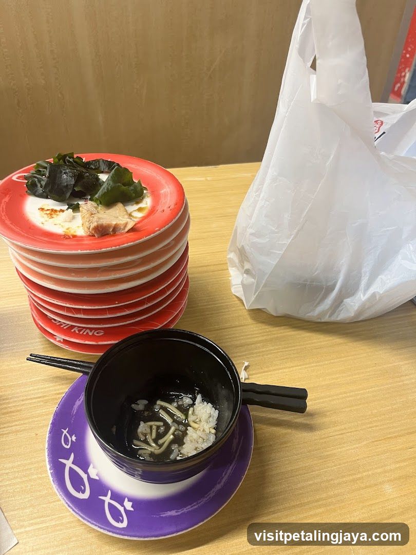 Ramen Bowl and Stacks of Plates