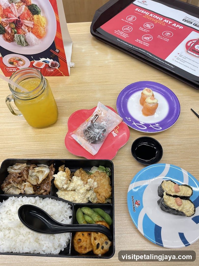 Sushi King Meal Spread