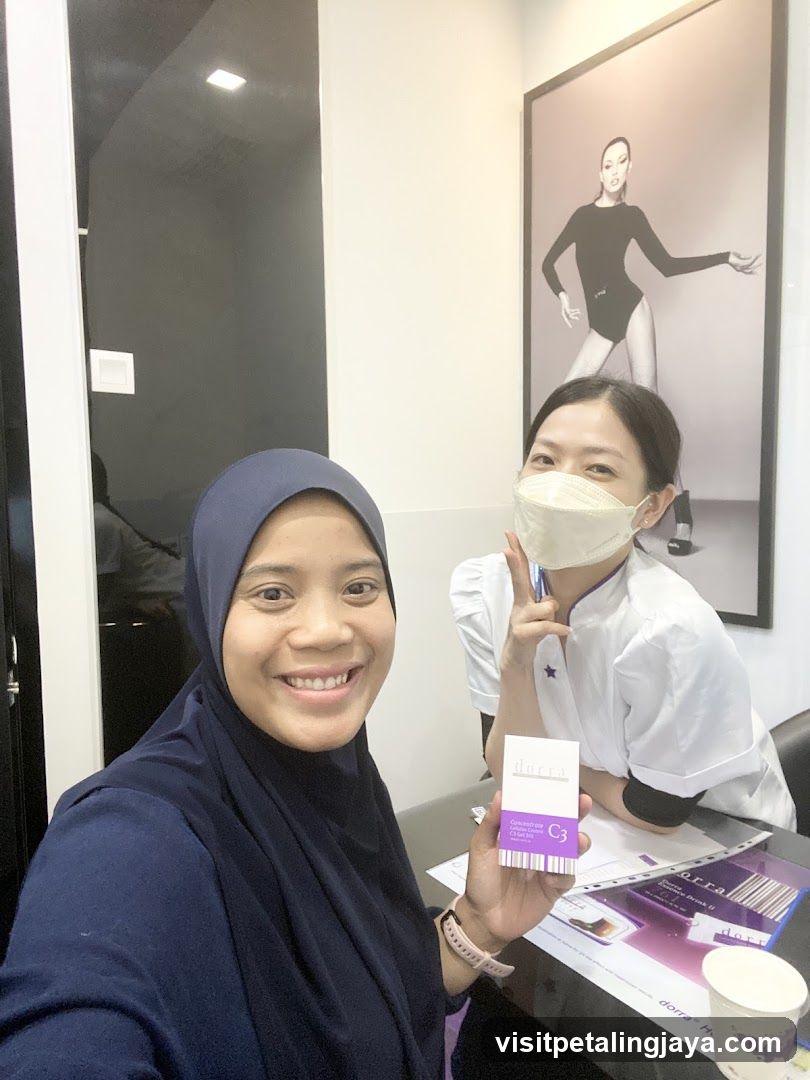 Beauty Clinic Interior with Staff and Product Display
