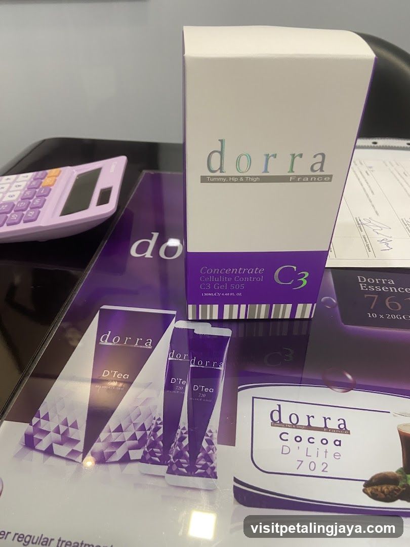 Dorra Beauty Products Display