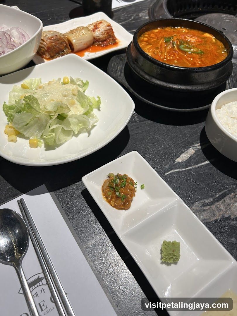 Korean BBQ Table Setting