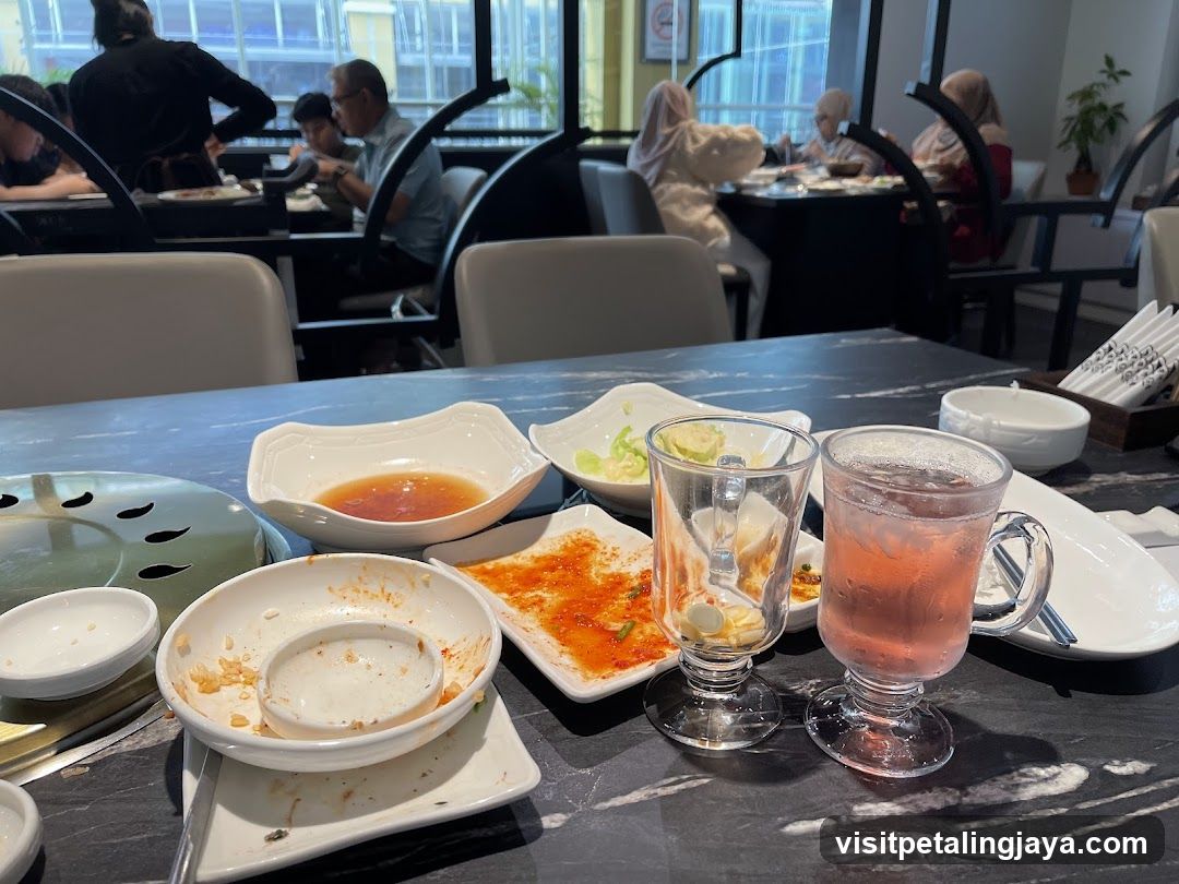 Dining Table with Remnants of a Meal