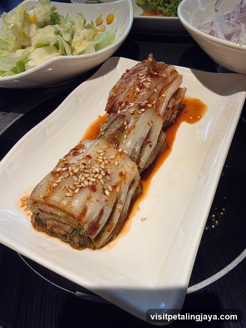Korean Cabbage Rolls with Sesame Seeds