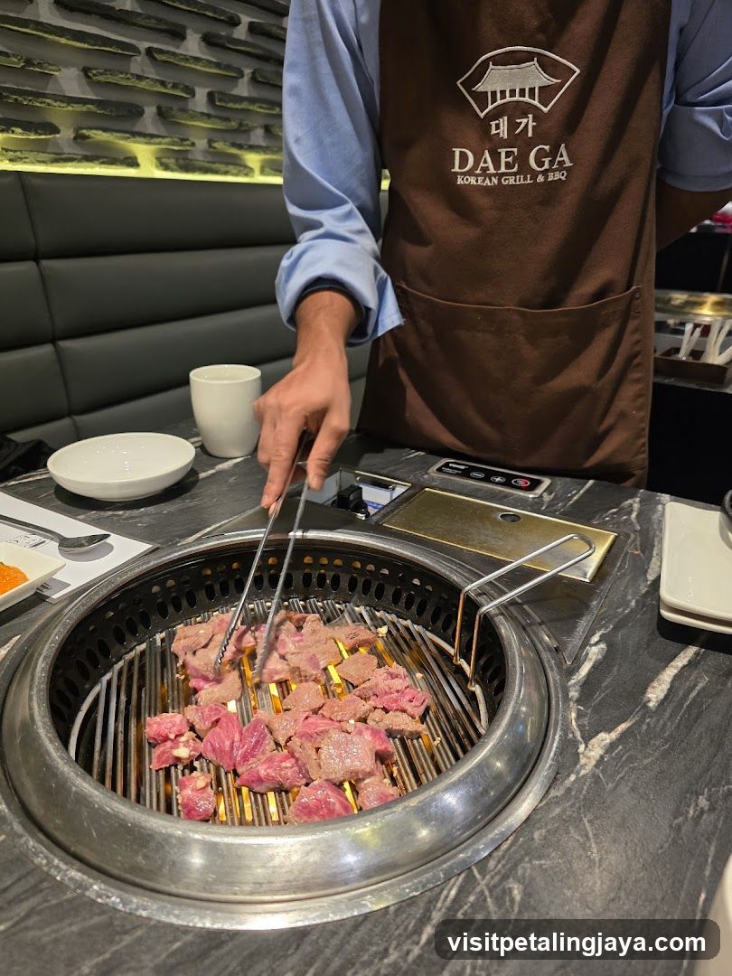 Korean BBQ Restaurant Interior