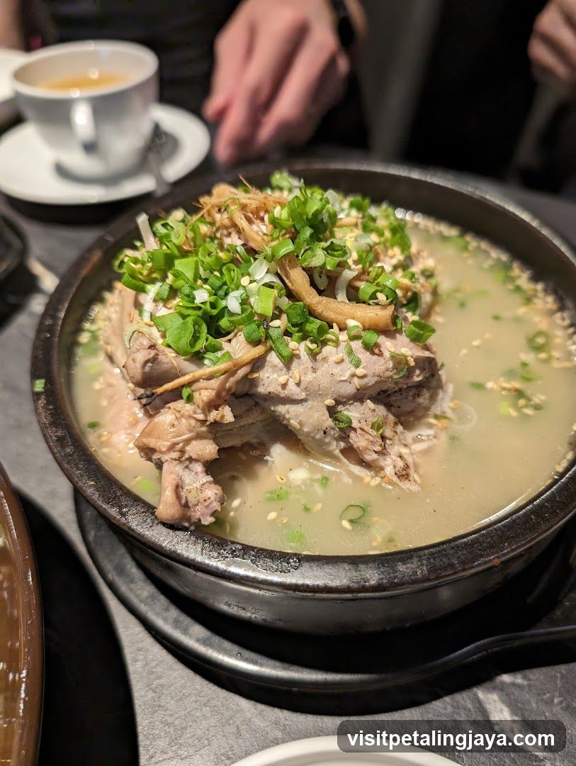 Bowl of Soup with Meat and Green Onions